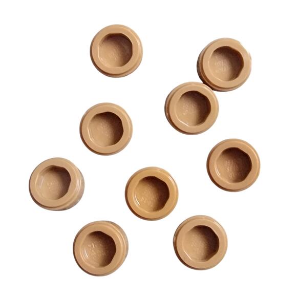 LEGO Cookie w/ Sprinkles 1x1 Round Tile Lot 9 Pc 98138pb014 Decorated Parts Toys - Picture 2 of 2